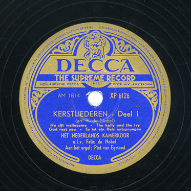 Decca-etiket kerstplaat